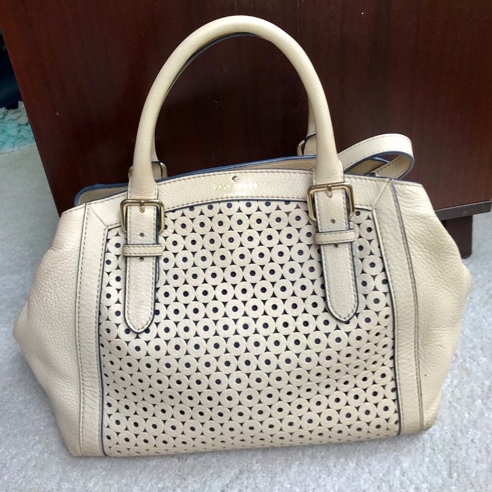 White Kate Spade Satchel Handbag